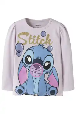 Wehkamp NAME IT MINI Lilo & Stitch longsleeve lila aanbieding