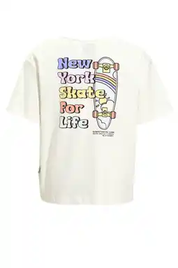 Wehkamp Me & My Monkey oversized T-shirt met printopdruk wit aanbieding