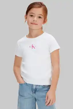 Wehkamp Calvin Klein T-shirt wit aanbieding