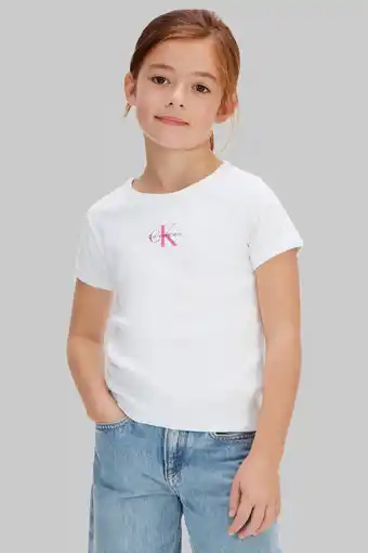 Wehkamp Calvin Klein T-shirt wit aanbieding