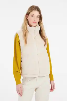 Wehkamp Protest imitatiebont bodywarmer ecru aanbieding