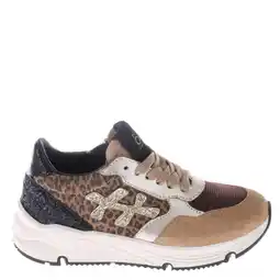 Wehkamp Hip suède sneakers camel/panter/zwart aanbieding