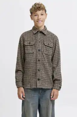 Wehkamp JACK & JONES JUNIOR overshirt bruin aanbieding