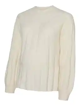 Wehkamp VERO MODA MATERNITY zwangerschaps trui ecru gebreid aanbieding