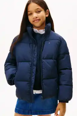 Wehkamp Tommy Hilfiger gewatteerde jas donkerblauw aanbieding