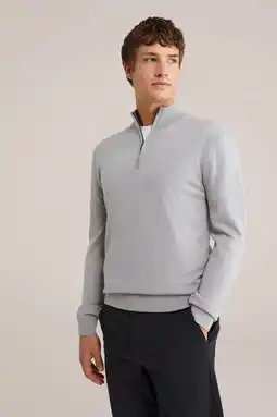 Wehkamp WE Fashion gebreide trui met wol grijs aanbieding