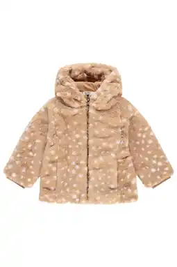 Wehkamp Babyface imitatiebonten winterjas bruin aanbieding