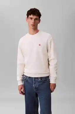 Wehkamp CALVIN KLEIN JEANS sweater ecru aanbieding