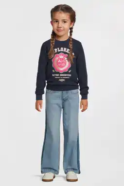 Wehkamp Me & My Monkey waffle longsleeve Isabella donkerblauw aanbieding