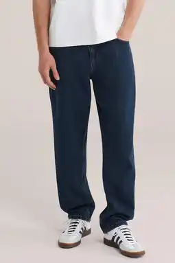Wehkamp WE Fashion barrel jeans donkerblauw aanbieding