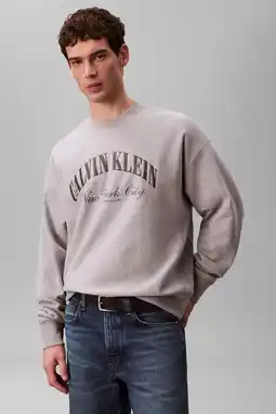 Wehkamp CALVIN KLEIN JEANS sweater grijs aanbieding