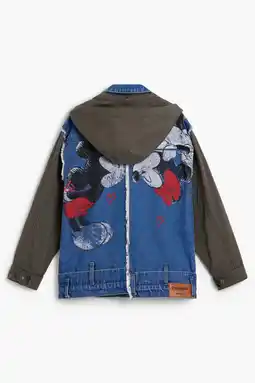 Wehkamp Desigual Mickey Mouse spijkerjas met backprint medium blue denim aanbieding