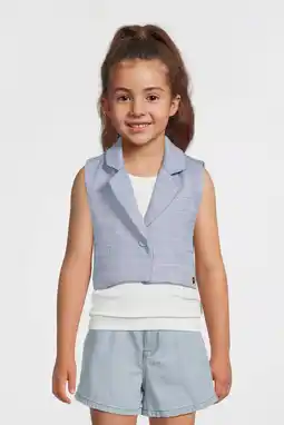 Wehkamp Like Flo gilet lichtblauw aanbieding