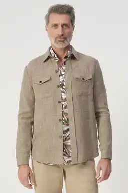 Wehkamp Campbell overshirt beige aanbieding