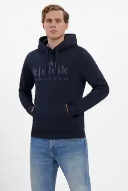 Wehkamp Kjelvik fleece hoodie Tebbe donkerblauw aanbieding