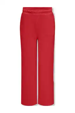 Wehkamp KIDS ONLY GIRL wide leg sweatpants rood aanbieding