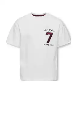 Wehkamp KIDS ONLY GIRL T-shirt wit aanbieding
