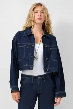 Wehkamp QS spijkerjas dark blue denim aanbieding