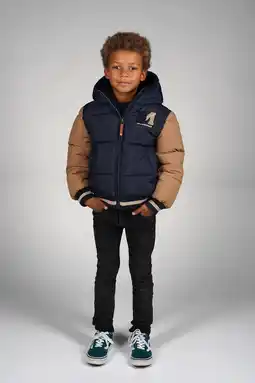 Wehkamp Moodstreet gewatteerde jas blauw aanbieding