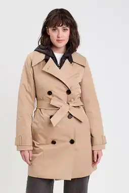 Wehkamp Cache Cache trenchcoat camel/ zwart aanbieding