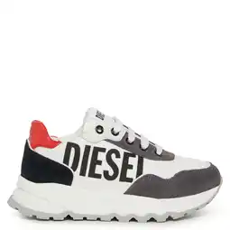 Wehkamp Diesel leren sneakers wit/grijs aanbieding