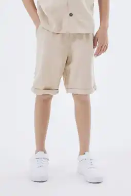 Wehkamp NAME IT KIDS casual short NKMFAHER beige aanbieding