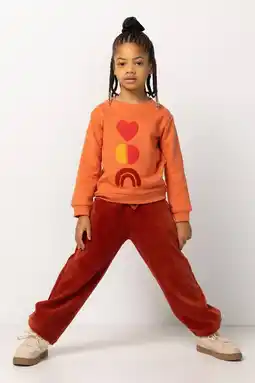 Wehkamp Noppies kids corduroy wide leg casual broek brique aanbieding