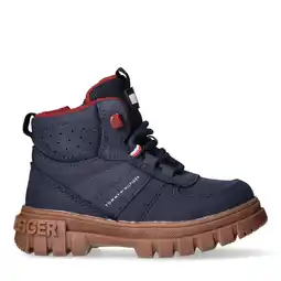 Wehkamp Tommy Hilfiger veterboots donkerblauw aanbieding