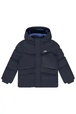 Wehkamp Stains&Stories gewatteerde jas donkerblauw aanbieding