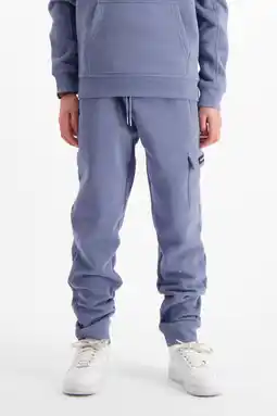 Wehkamp BLACK BANANAS regular cargo broek grijsblauw aanbieding