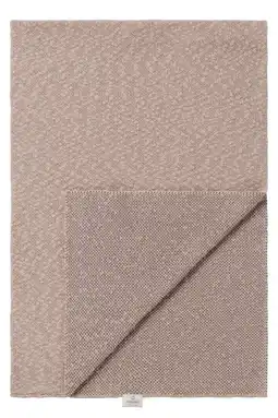 Wehkamp Noppies Baby Comfort Melange knit reversible baby ledikantdeken 100x140 cm Oxford Tan aanbieding