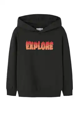 Wehkamp NAME IT KIDS hoodie zwart aanbieding