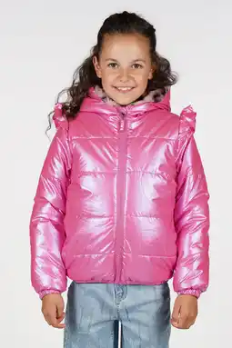 Wehkamp B.Nosy reversible imitatiebont jas roze aanbieding