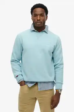 Wehkamp Superdry sweater lichtblauw aanbieding