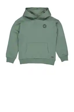 Wehkamp Quapi hoodie met backprint groen aanbieding