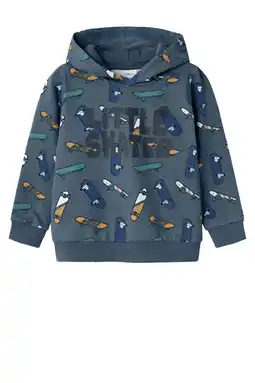 Wehkamp NAME IT MINI hoodie blauw aanbieding