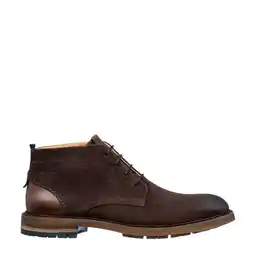 Wehkamp Van Lier Dino suède veterschoenen donkerbruin aanbieding