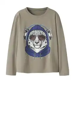 Wehkamp NAME IT MINI longsleeve lichtbruin aanbieding