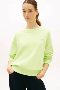 Wehkamp Tommy Jeans sweater limegroen aanbieding