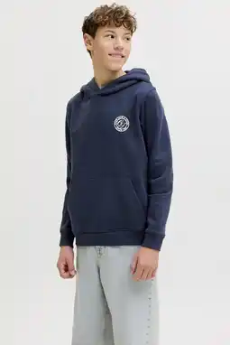 Wehkamp JACK & JONES JUNIOR hoodie donkerblauw aanbieding
