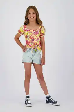 Wehkamp Vingino regular denim short light blue denim aanbieding