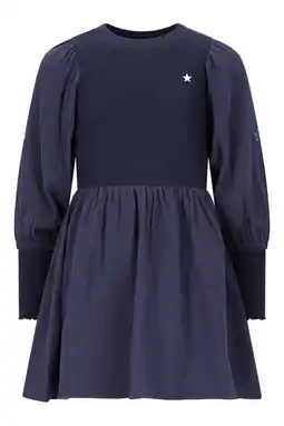 Wehkamp Like Flo korte jurk donkerblauw aanbieding