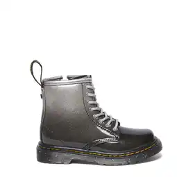Wehkamp Dr. Martens 1460 Glitter T Peuter lak veterboots zwart/zilver aanbieding