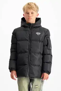 Wehkamp BLACK BANANAS gewatteerde jas zwart aanbieding