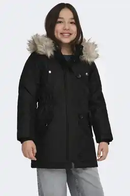 Wehkamp KIDS ONLY GIRL winterjas KOGIRIS zwart aanbieding