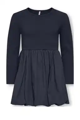 Wehkamp KIDS ONLY MINI korte jurk gebreid donkerblauw aanbieding