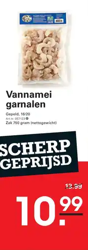 Sligro Vannamei garnalen aanbieding