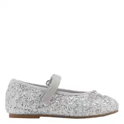Wehkamp Mango Kids ballerina zilver glitters aanbieding