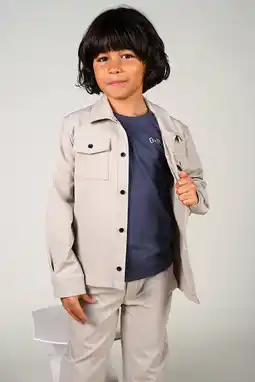 Wehkamp Le Chic Garcon overshirt grijs aanbieding