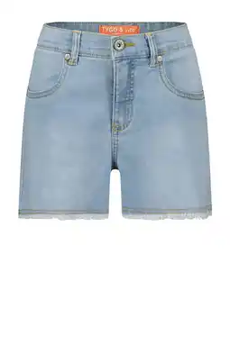 Wehkamp TYGO & vito denim short light blue denim aanbieding